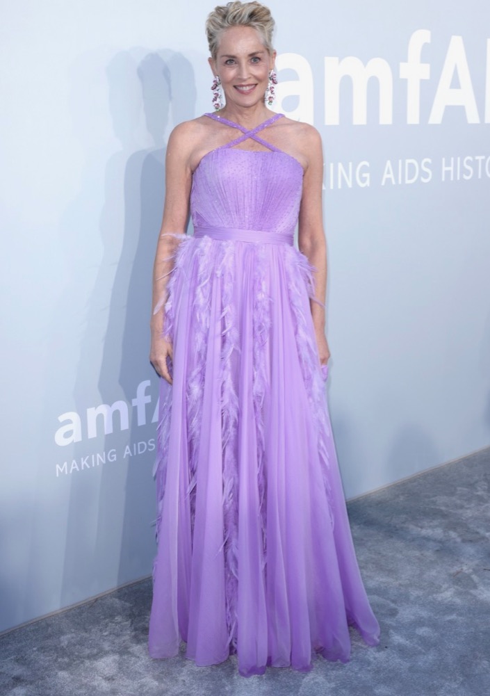 Sharon Stone at the 2021 amfAR Gala Cannes