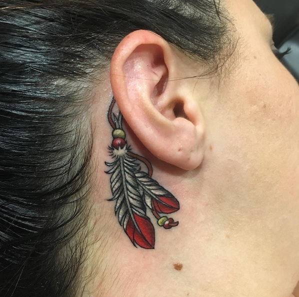 Tattoo uploaded by Daphne Cote  Crown tattoo behind the ear  Tattoodo
