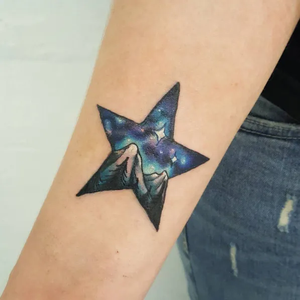 Tattoo uploaded by Ed  stars Star cosmos universe watercolor Spice  WatercolorSpaceTattoo spacetattoo StarsTattoo ink galaxy galaxytattoo   Tattoodo