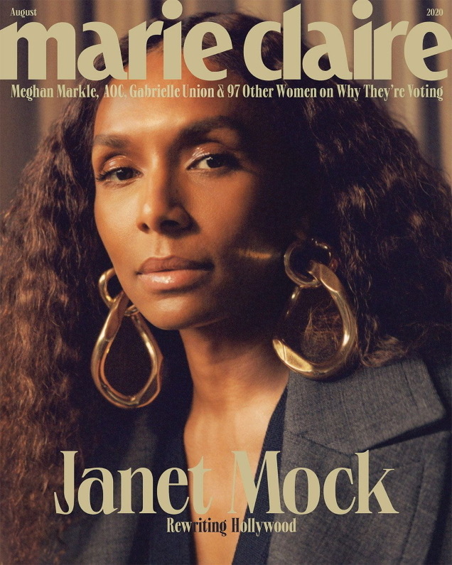 HIT: Marie Claire August 2020 Janet Mock by Luke Gilford
