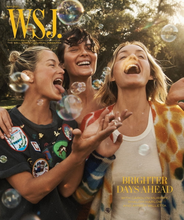 HIT: WSJ. Magazine May 2021 Amber Valletta, Carolyn Murphy and Shalom Harlow by Lachlan Bailey