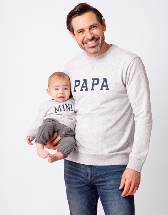 Papa- und Mini-Sweatshirts aus Seraphine-Baumwollmischung