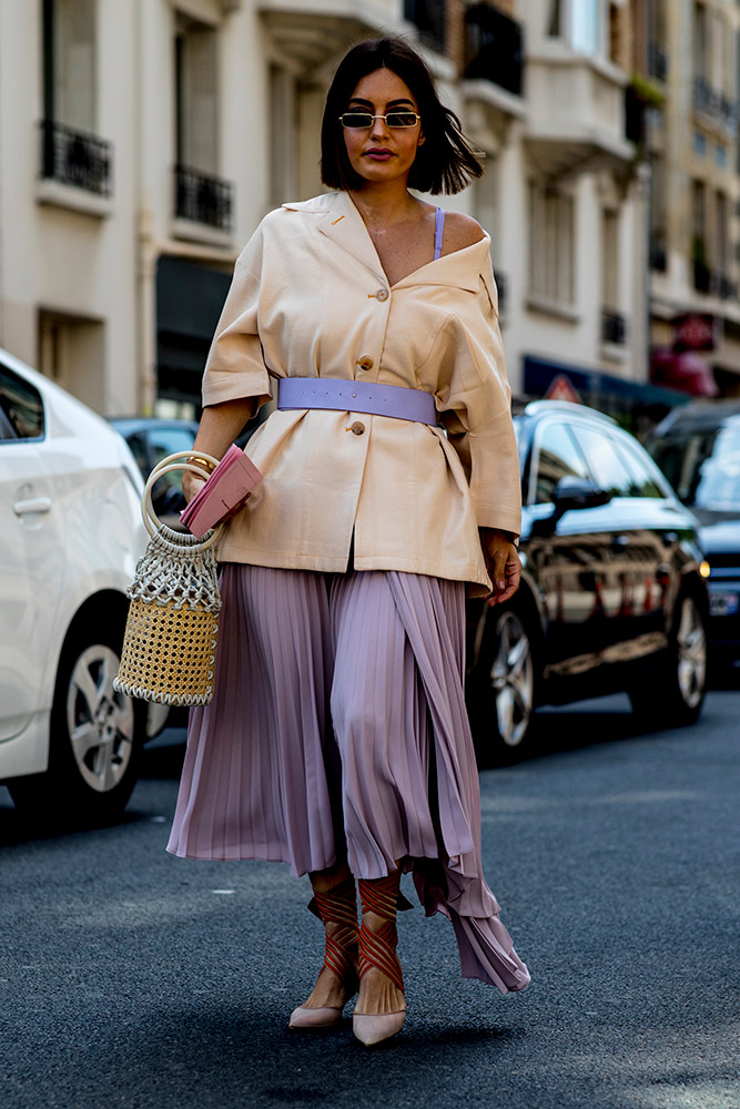 How to Wear Pastels in Fall, Lady in Violet