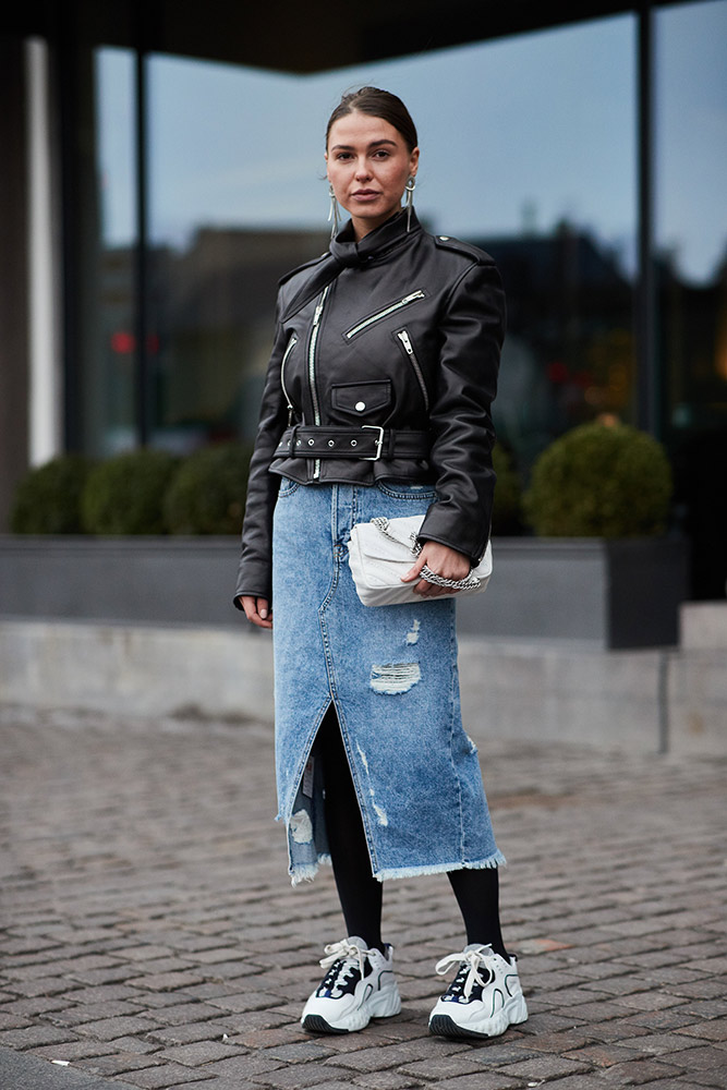 How to wear a leather jacket even when it’s spring #2