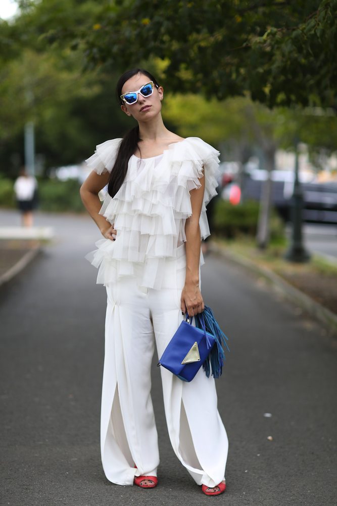 100 Street Style Snaps from a Steamy NYFW Spring 2015 - theFashionSpot