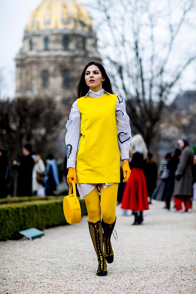 Paris Fashion Week Fall 2018 Street Style #97