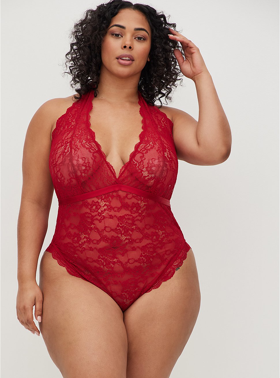 Conjunto Plus Size Amor Real Com Strapy Linha Valentines Day - Pink Lingerie