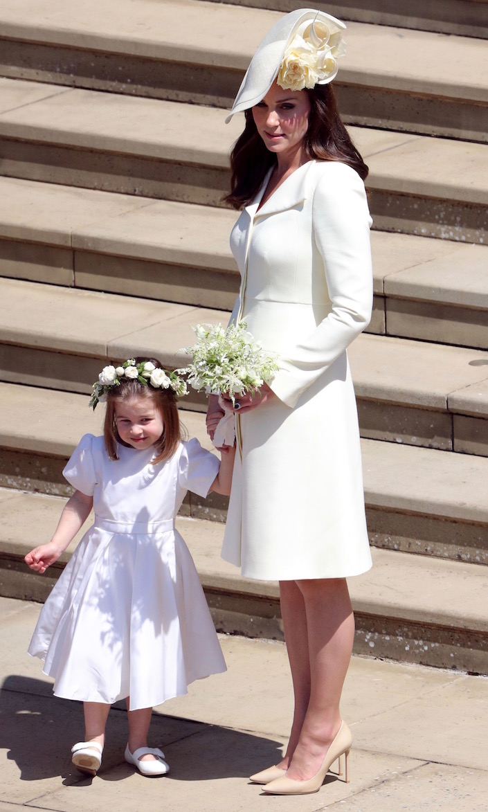 Princess Charlotte and Kate Middleton at the Ceremony