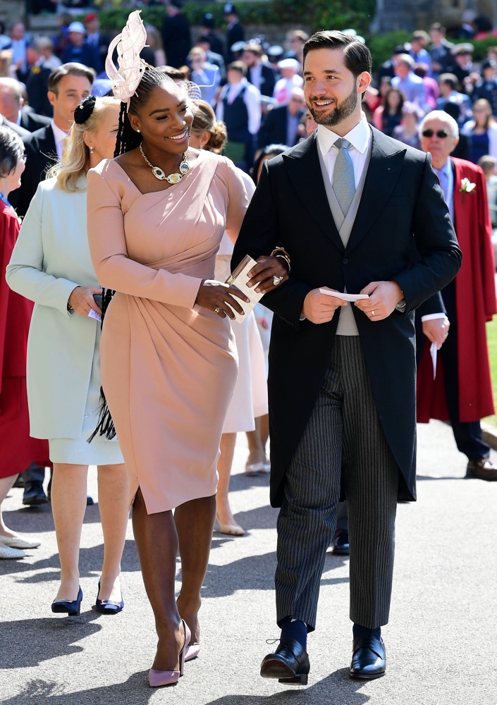 Serena Williams and Alexis Ohanian at the Ceremony