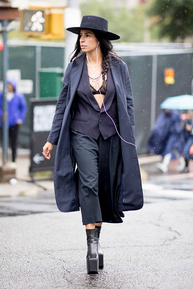 Street Style Snaps that Will Have You Wishing for a Rainy Day #10