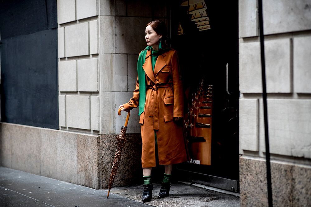 Street Style Snaps that Will Have You Wishing for a Rainy Day #20
