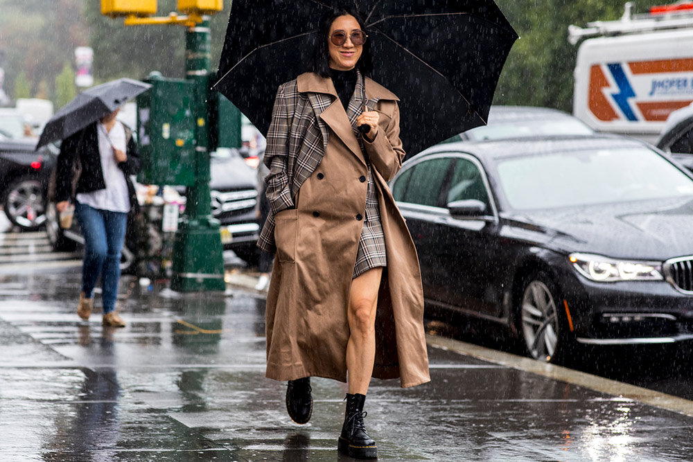 Street Style Snaps that Will Have You Wishing for a Rainy Day #26