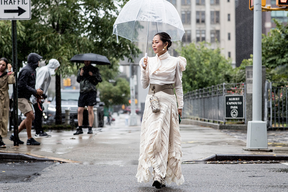 Street Style Snaps that Will Have You Wishing for a Rainy Day #31