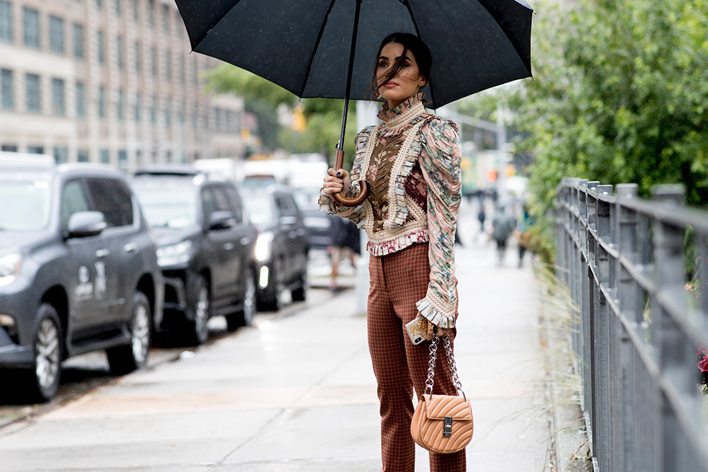 Street Style Snaps that Will Have You Wishing for a Rainy Day #38