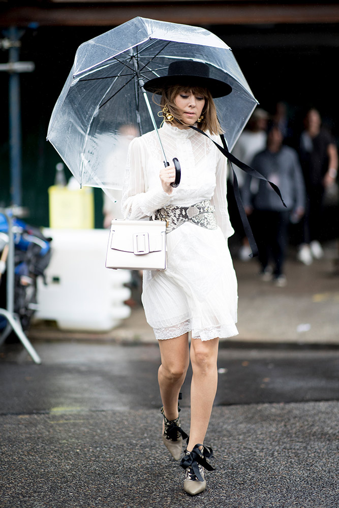 Street Style Snaps that Will Have You Wishing for a Rainy Day #40