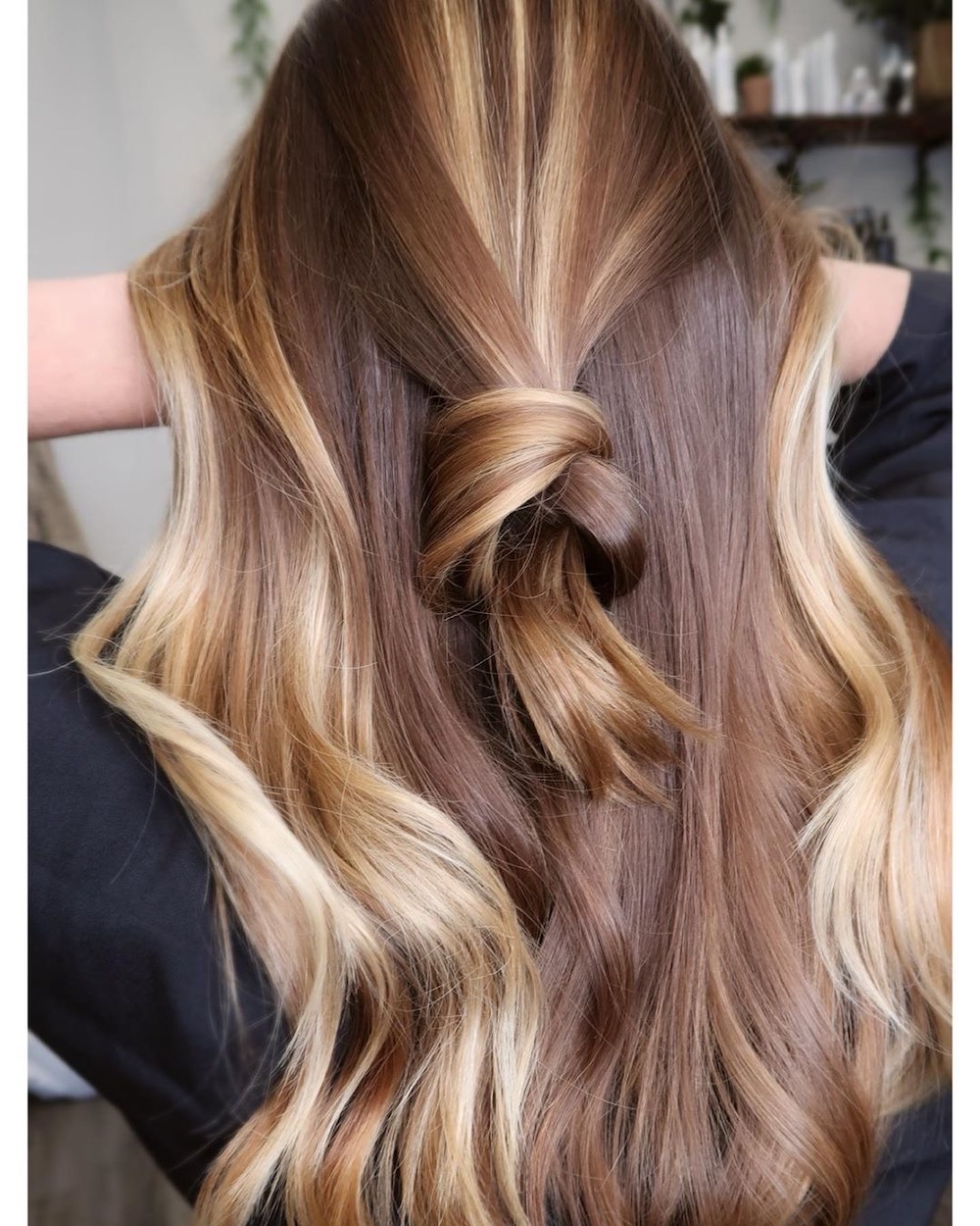 brown hair with chunky blonde highlights tumblr